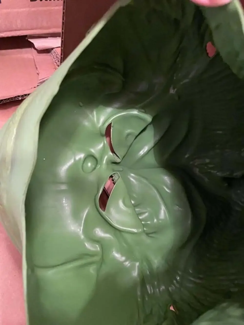 Vintage 1997 Dr. Seuss The Grinch Latex Mask NWT New With Tags Deadstock Mint